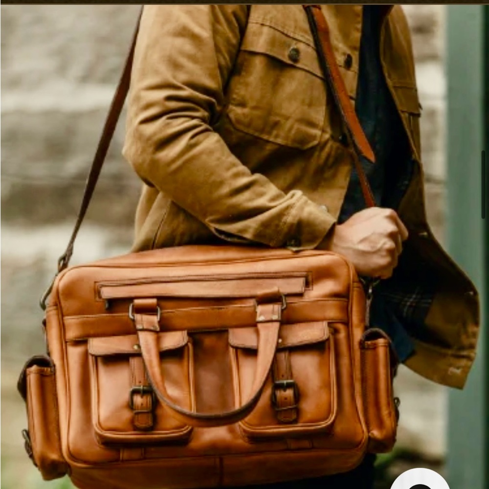 Buffalo Trading Company Roosevelt Buffalo Leather Pilot Bag - Like new! - Picture 14 of 14